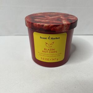 Scent Market Blazin' Hot Chips Scented Jar Candle Gag Gift 5.2 OZ